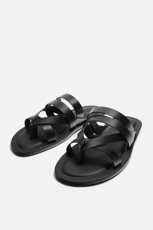 Zara strappy sandal in black