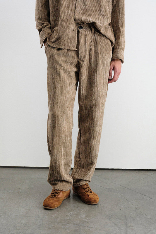 Giesto corduroy pants in brown