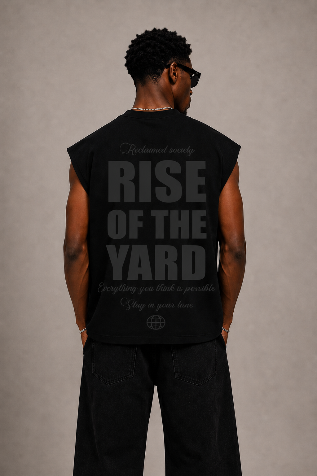 Reclaimed yard rise of the yard sleeveless