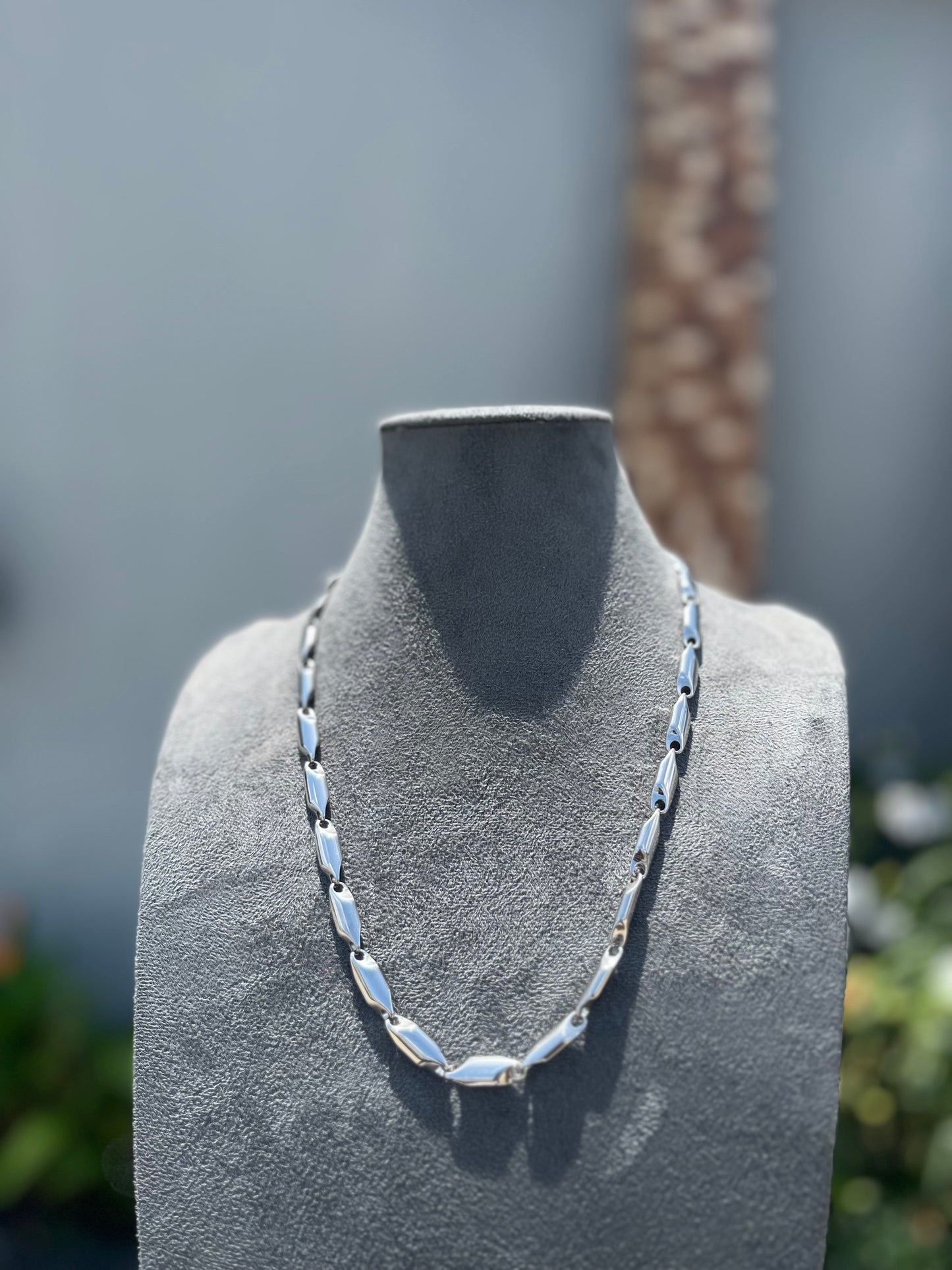 NYU zen stainless chain steel necklace