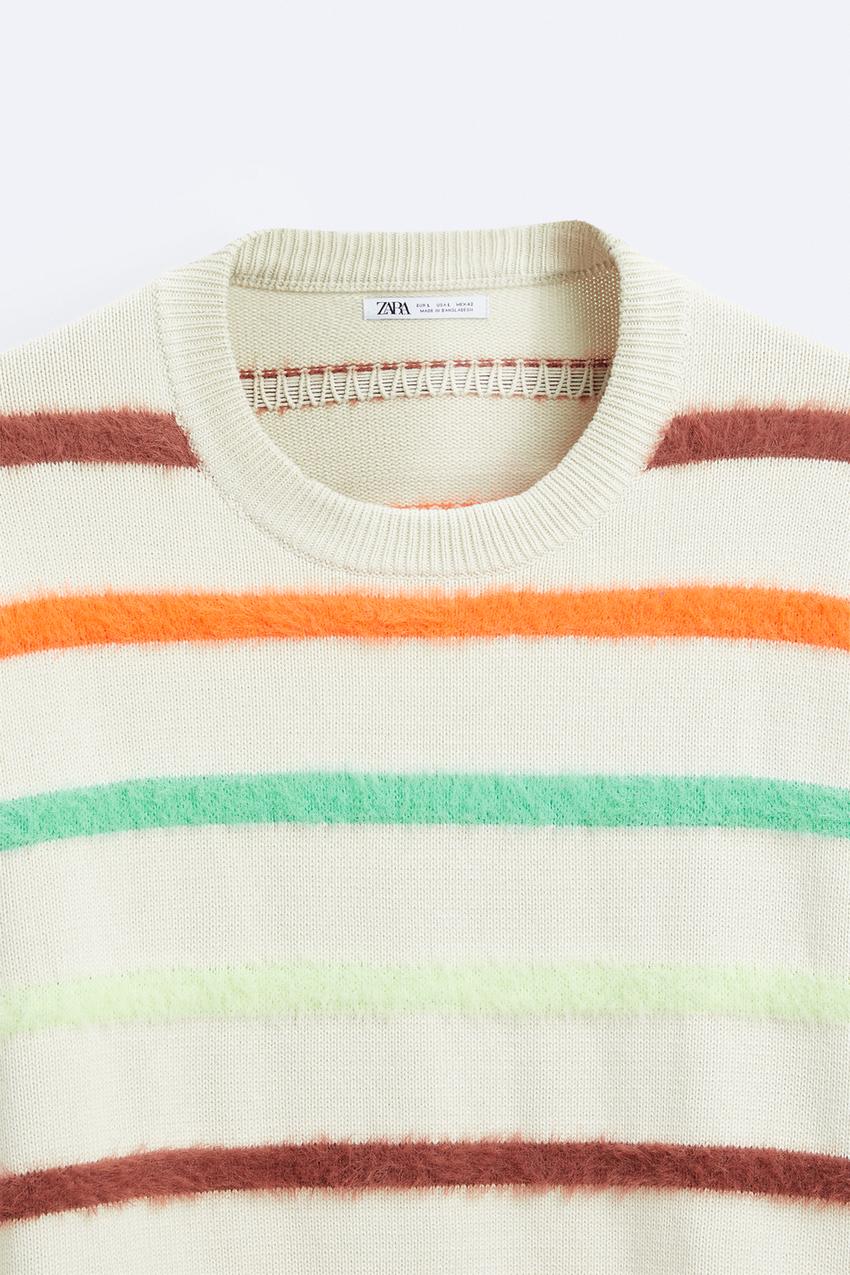 Zara stripped jacquard sweater