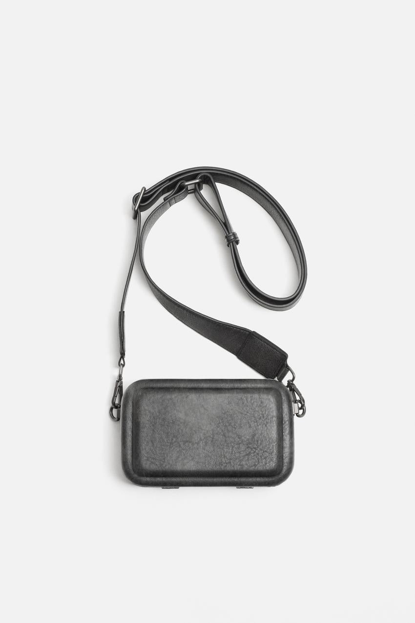 Zara Rigid magnetic clasp crossbody bag