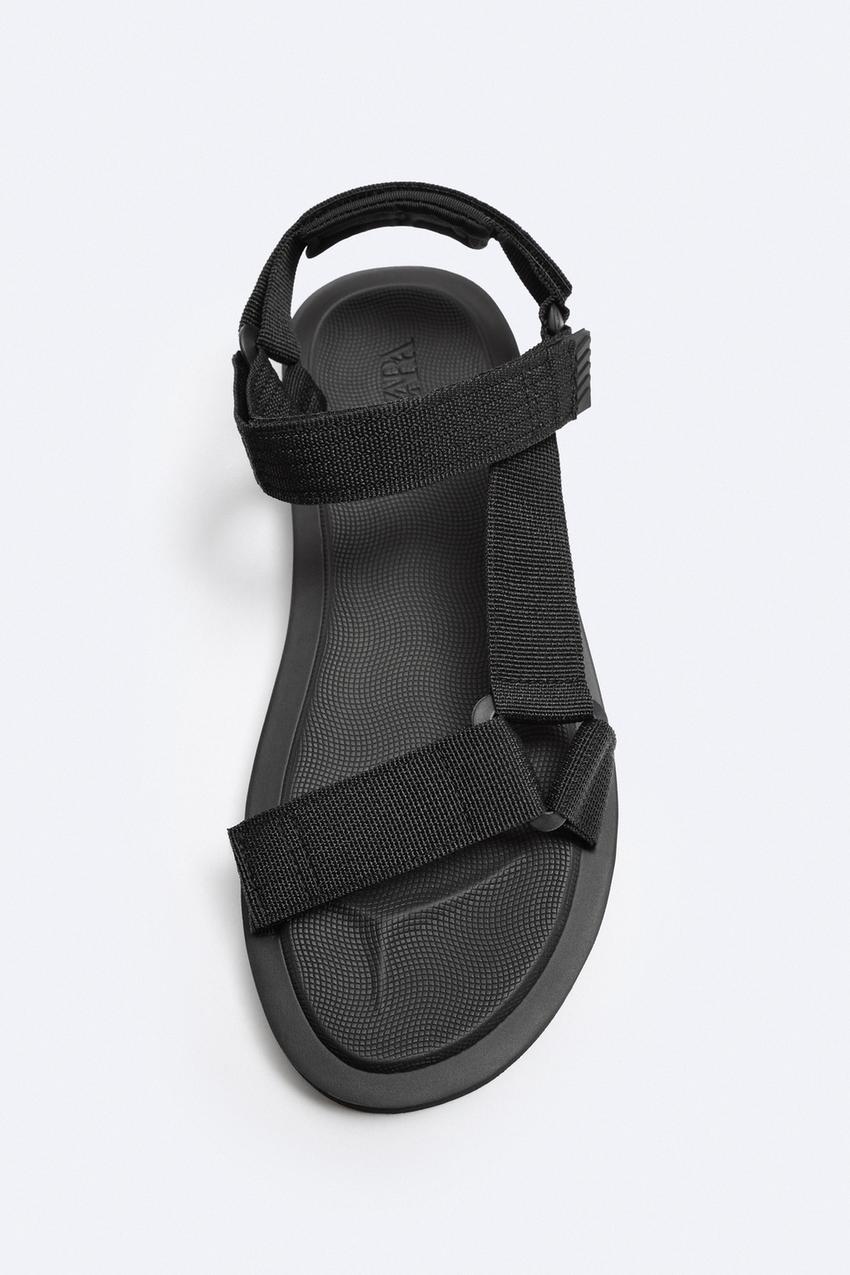 Zara tech sandal in black