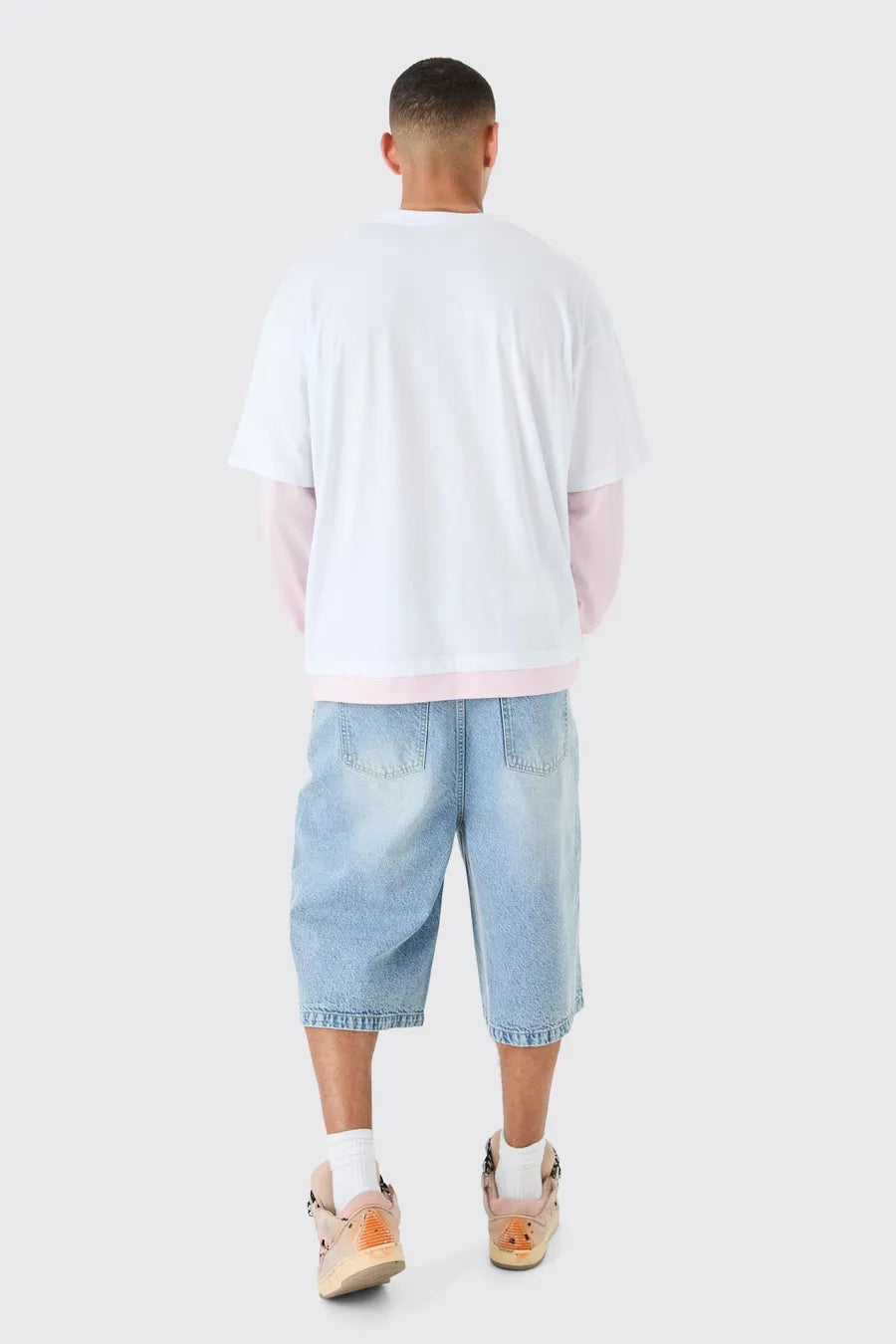 Boohoo double sleeve shirt