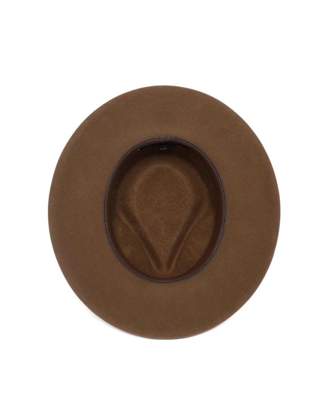 Ribbon brim wool fedora hat
