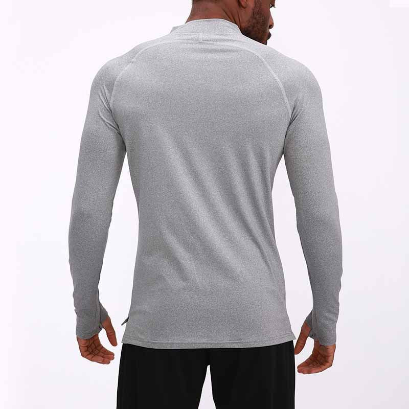 Quick dry quarter zip compression fitness top