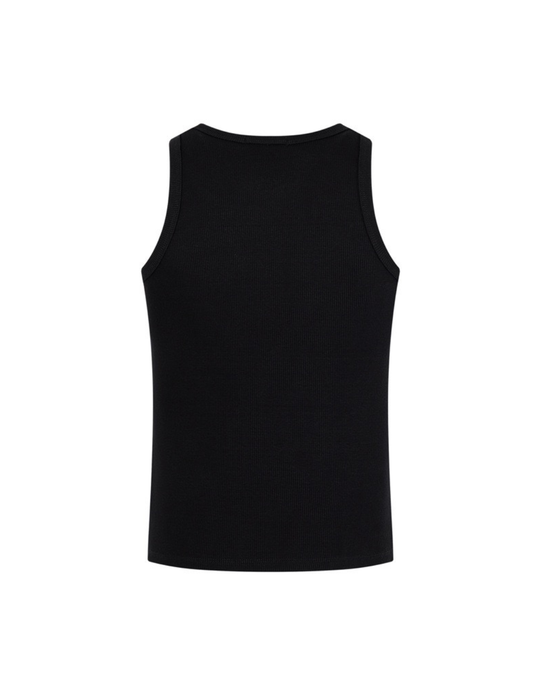 Plain ribbed tank top