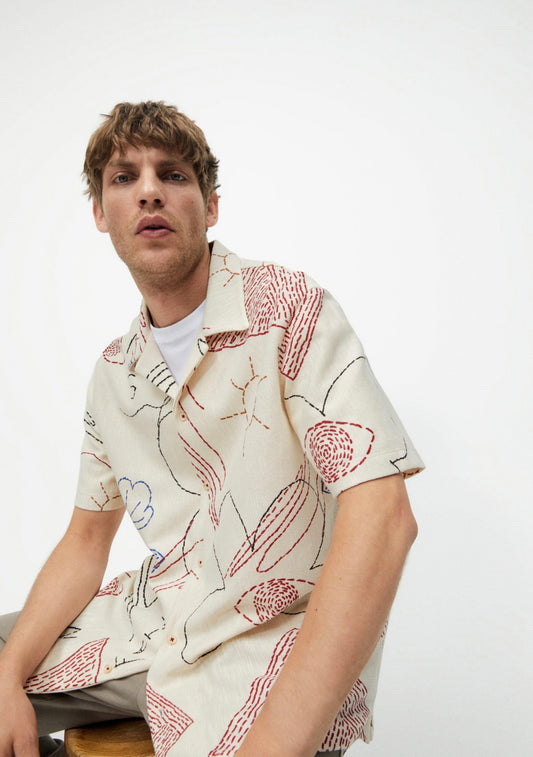 Zara Stitch Linen shirt