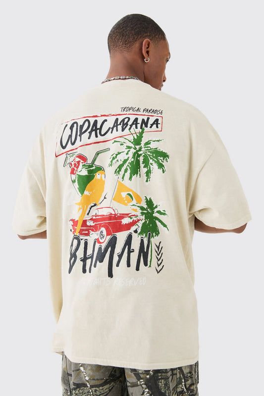 Boohoo copacab graphic tee