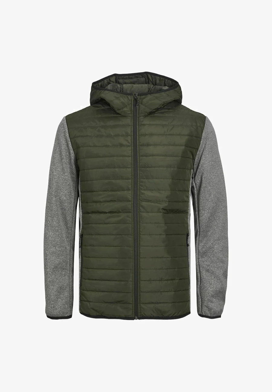 Jack & Jones quilted hooded jacket