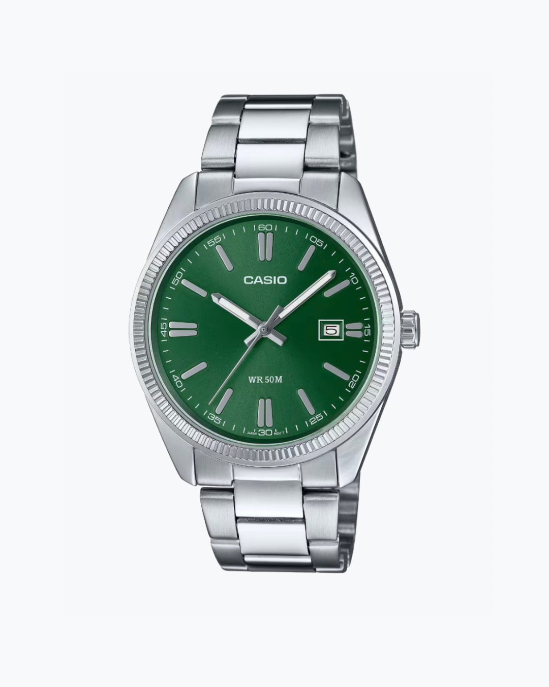 Casio MTP stainless steel chain watch