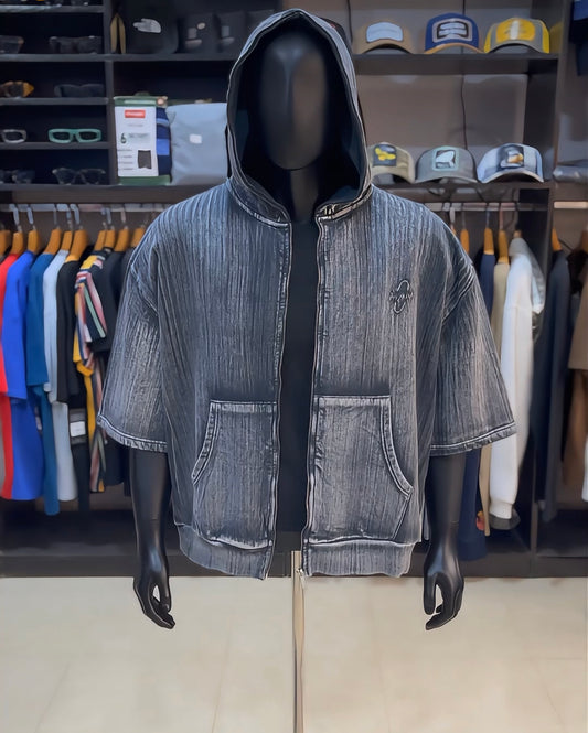 Boohoo oversized washed grey hoodie