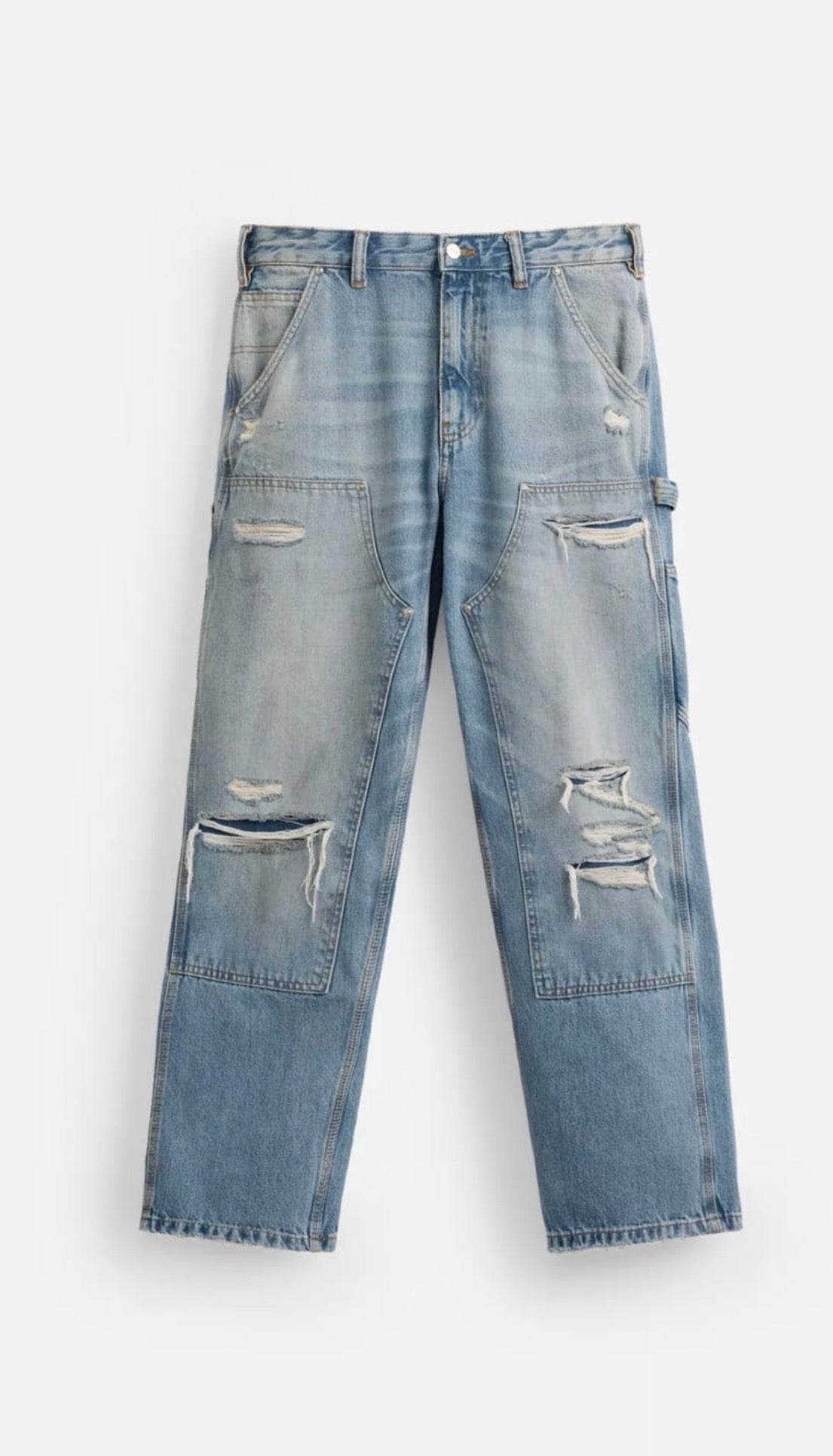Zara distressed carpenter jean
