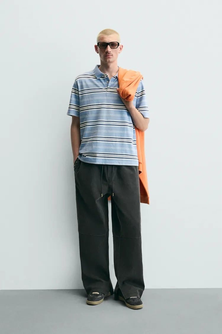 Zara studded relaxed fit pants