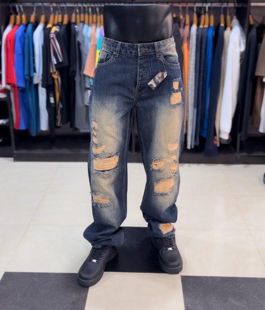 Boohoo distressed denim jean