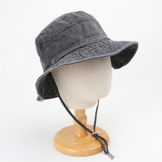 Denim washed bucket hat