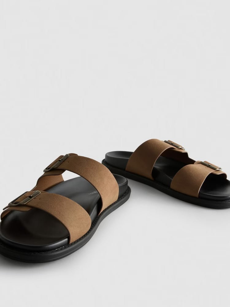 Two-Strap primark Sandals in brown