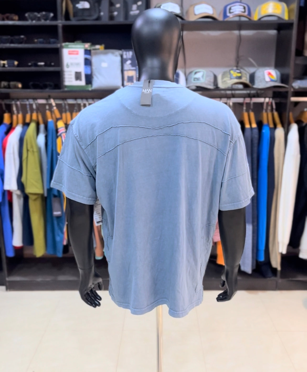Boohoo worldwide embroidered washed tee