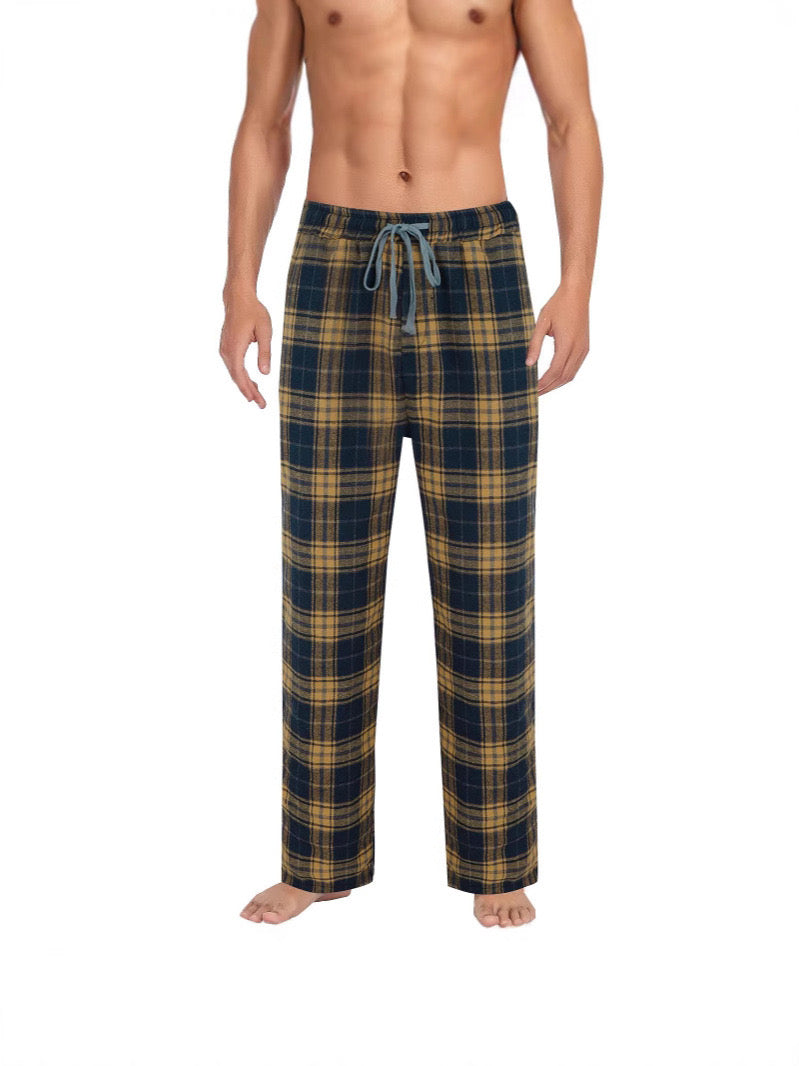 Cozy plaid pants