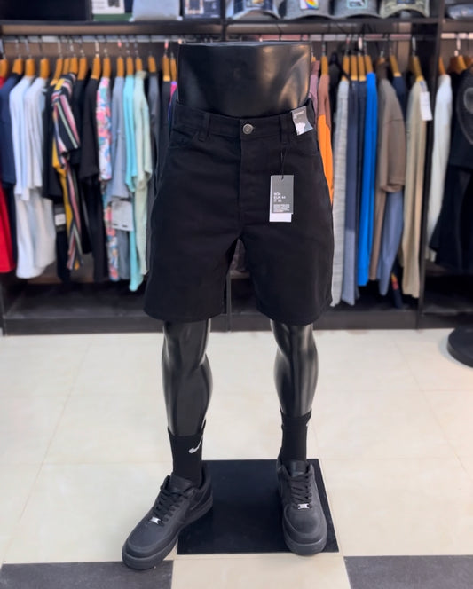 Primark denim short in black