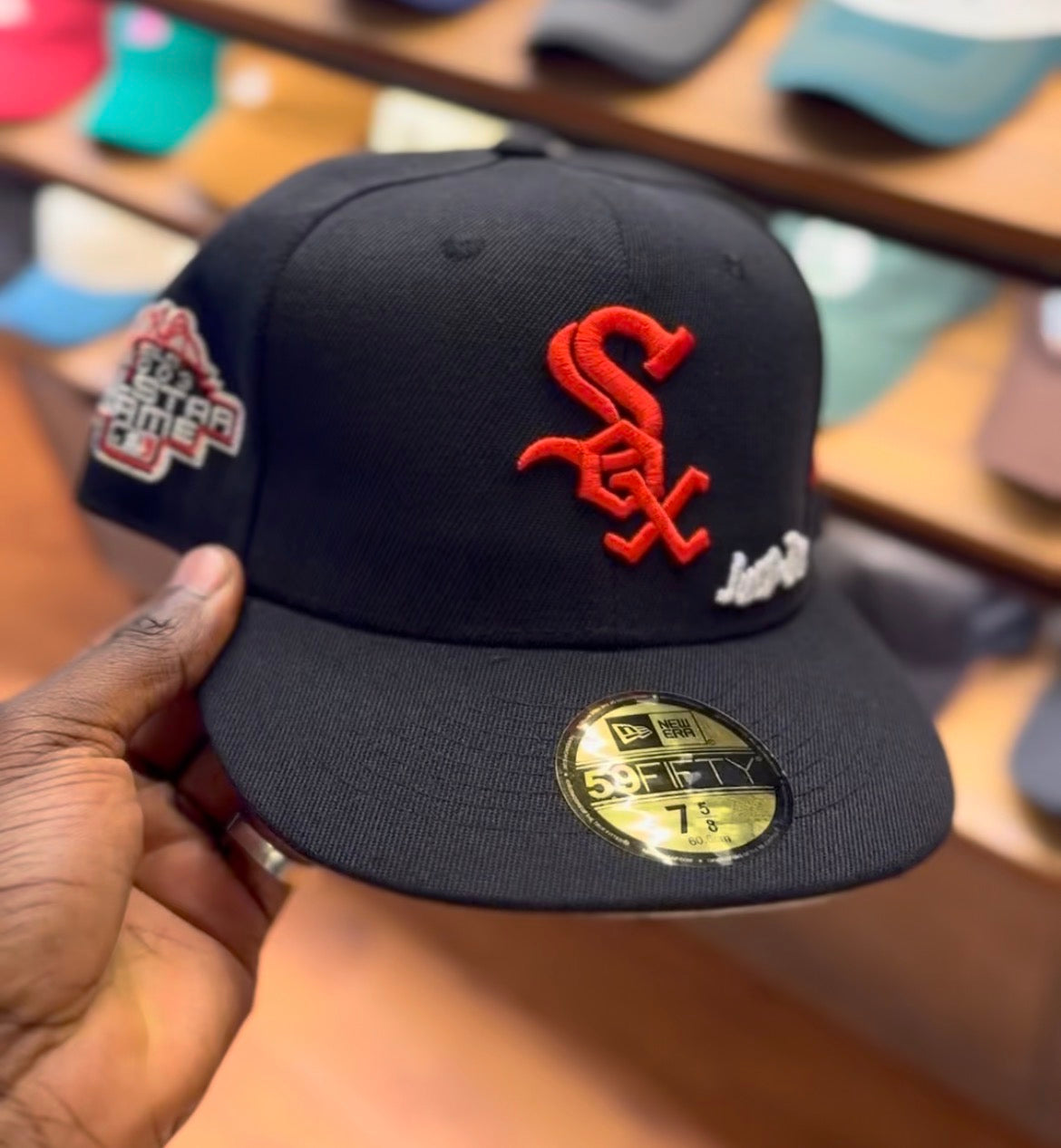 Whitesox  red multipatch fitted hat