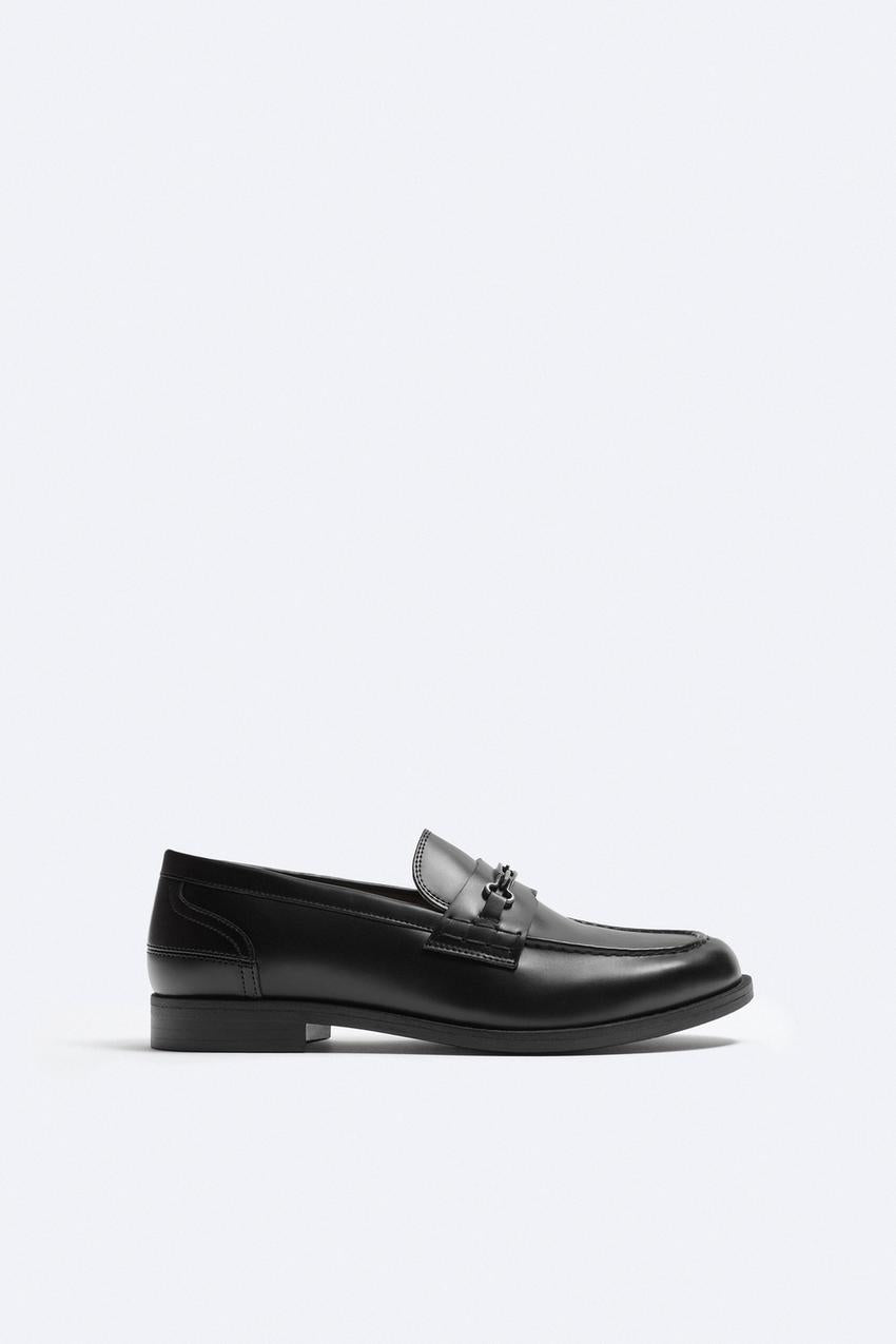 Zara loafers with appliqué detail