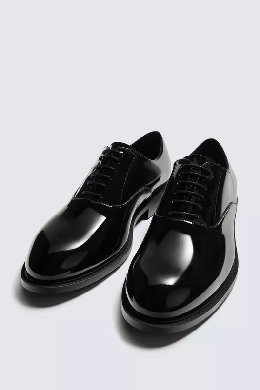 Zara FAUX-PATENT DRESS SHOES