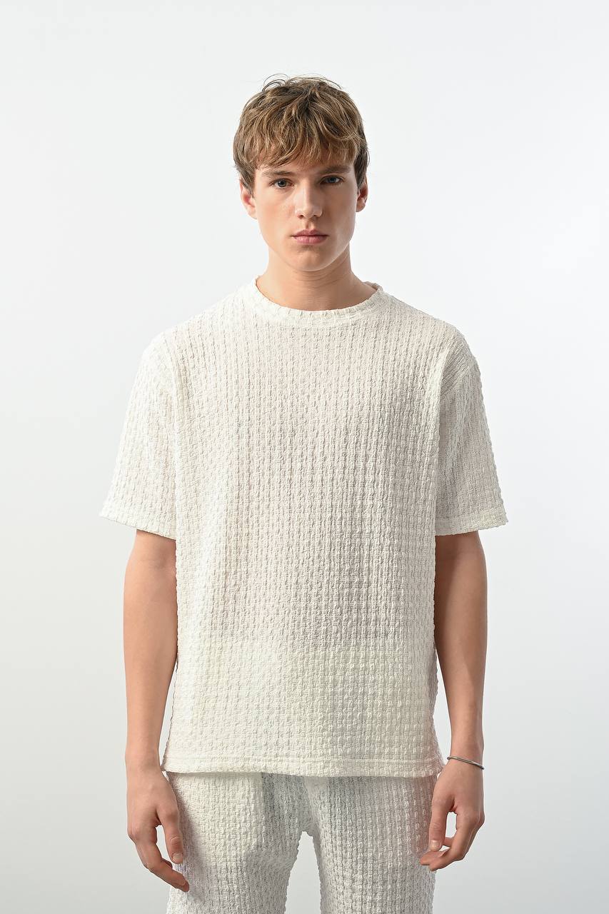 Marrakech textured plain t shirt