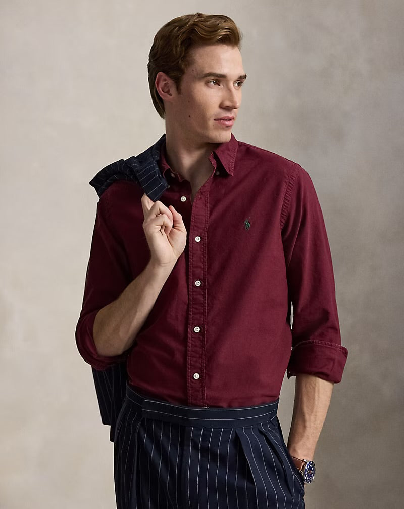 Oxford icon logo long sleeve shirt