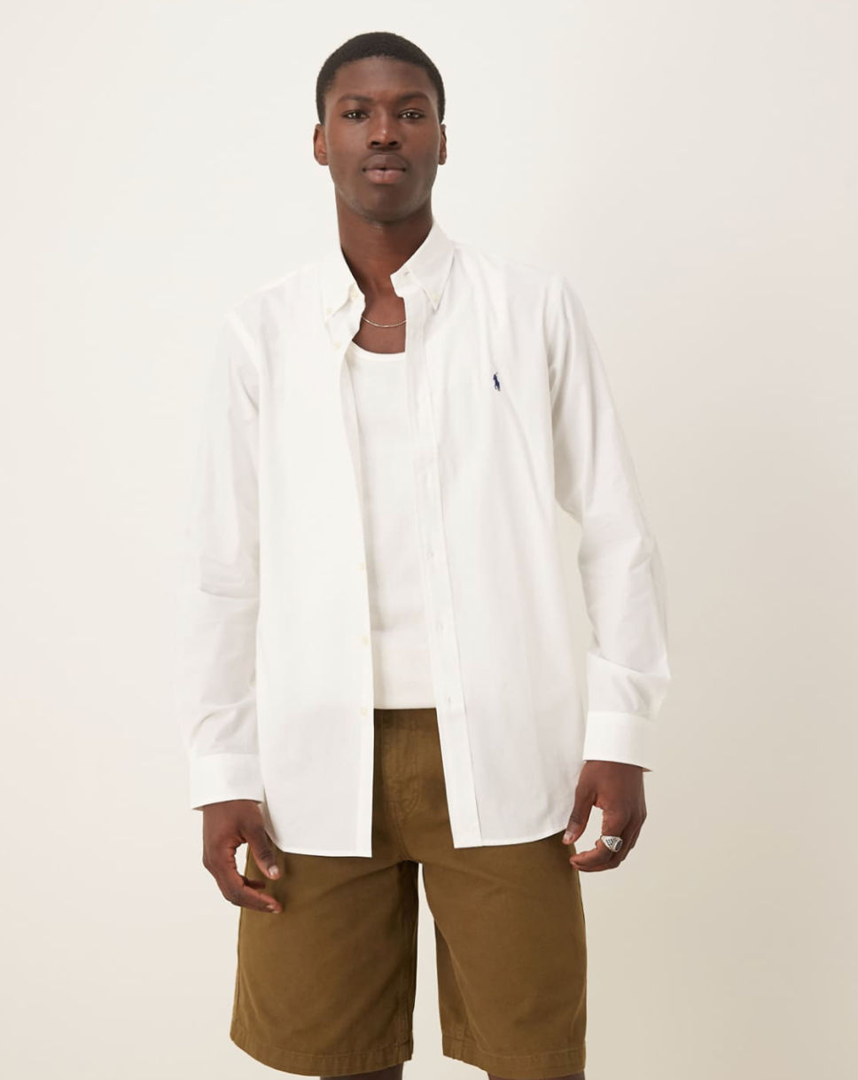 Oxford icon logo long sleeve shirt
