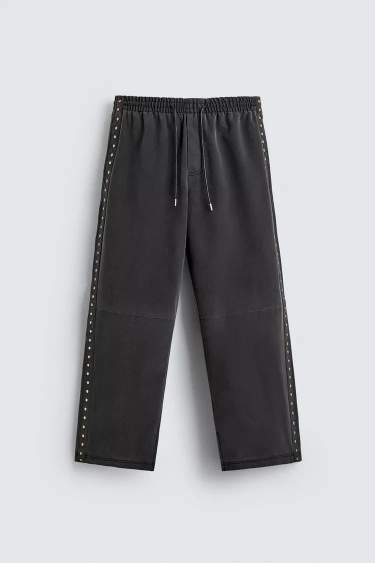 Zara studded relaxed fit pants