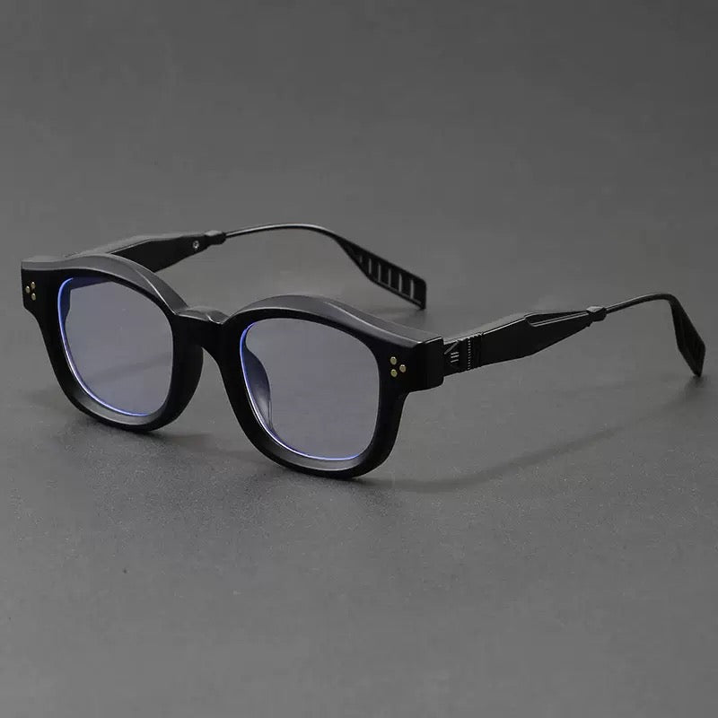 Metal mix acrylic frame glasses