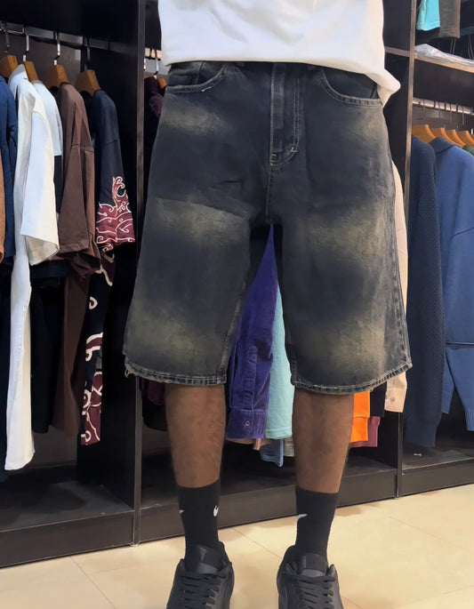 Giesto stonewashed denim jort