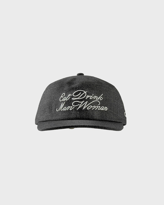 Eat drink flat top work hat