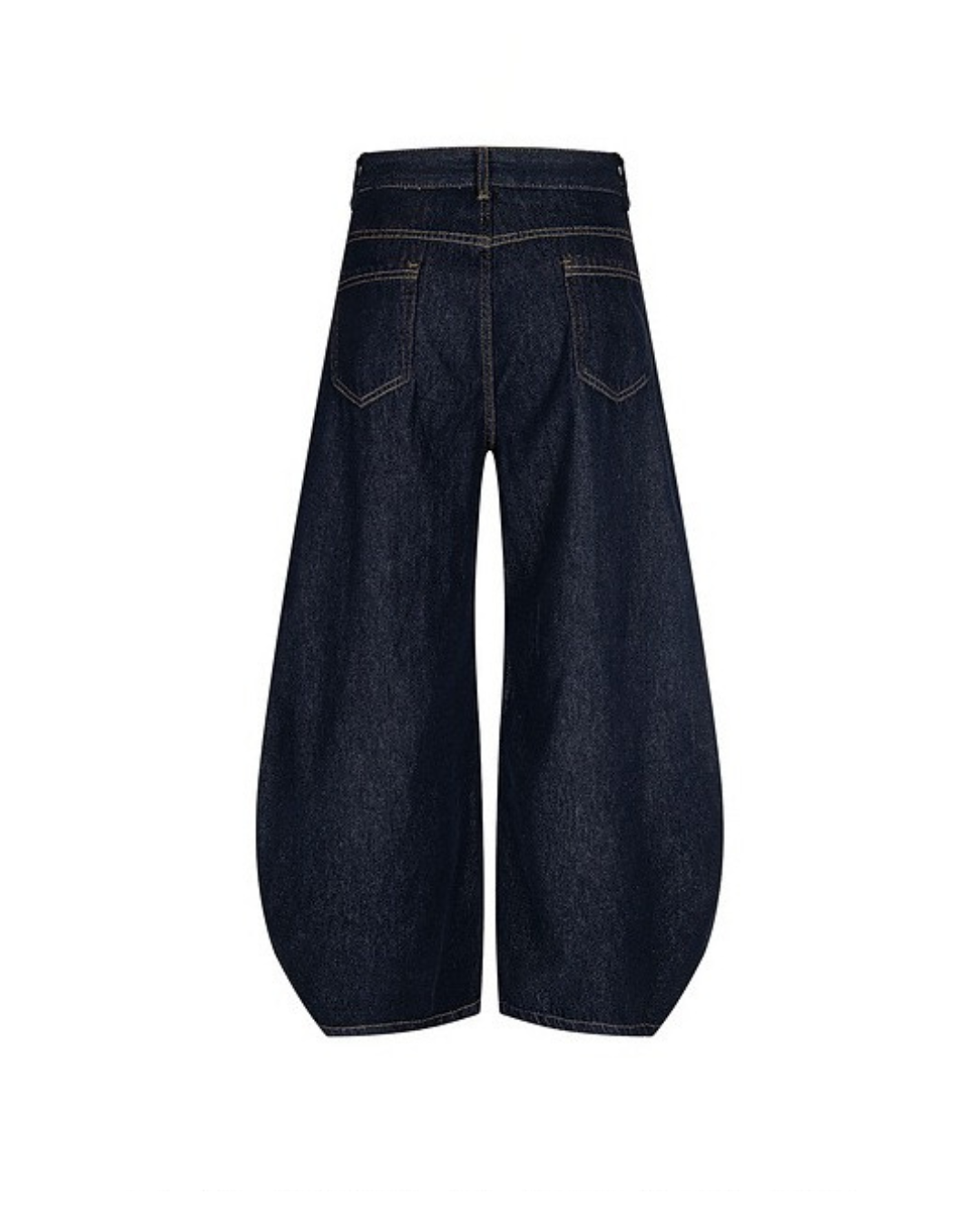 Ornament balloon cut denim jean pants