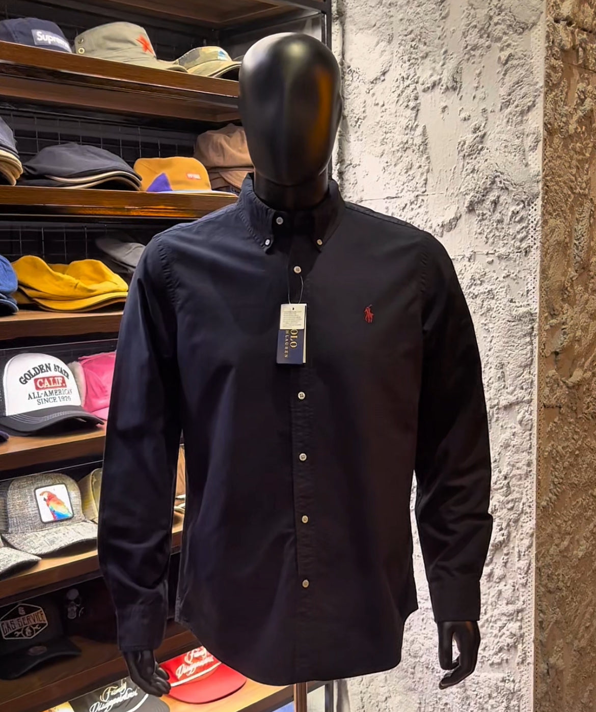Oxford icon logo long sleeve shirt