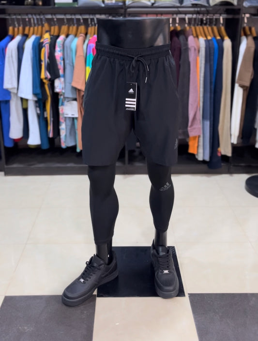 Adidas 2in1 fitness short with waistband