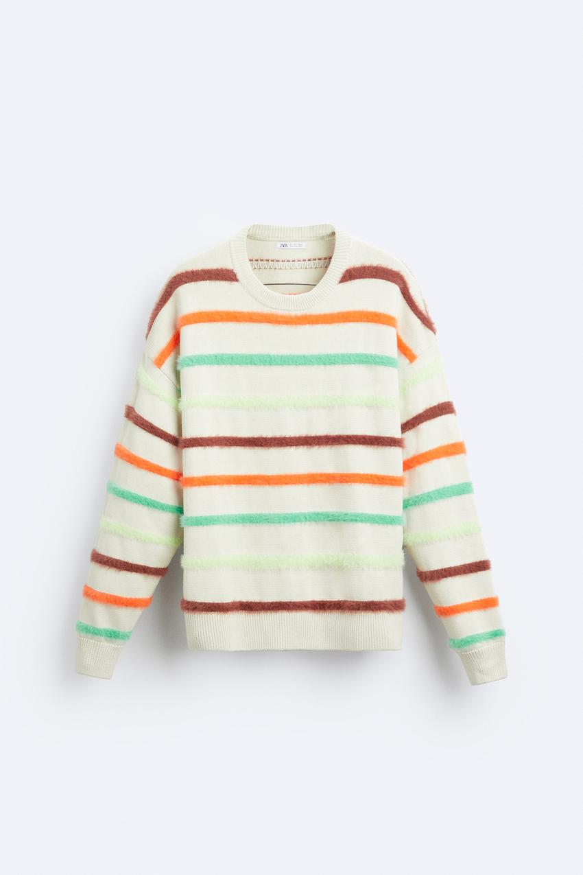 Zara stripped jacquard sweater