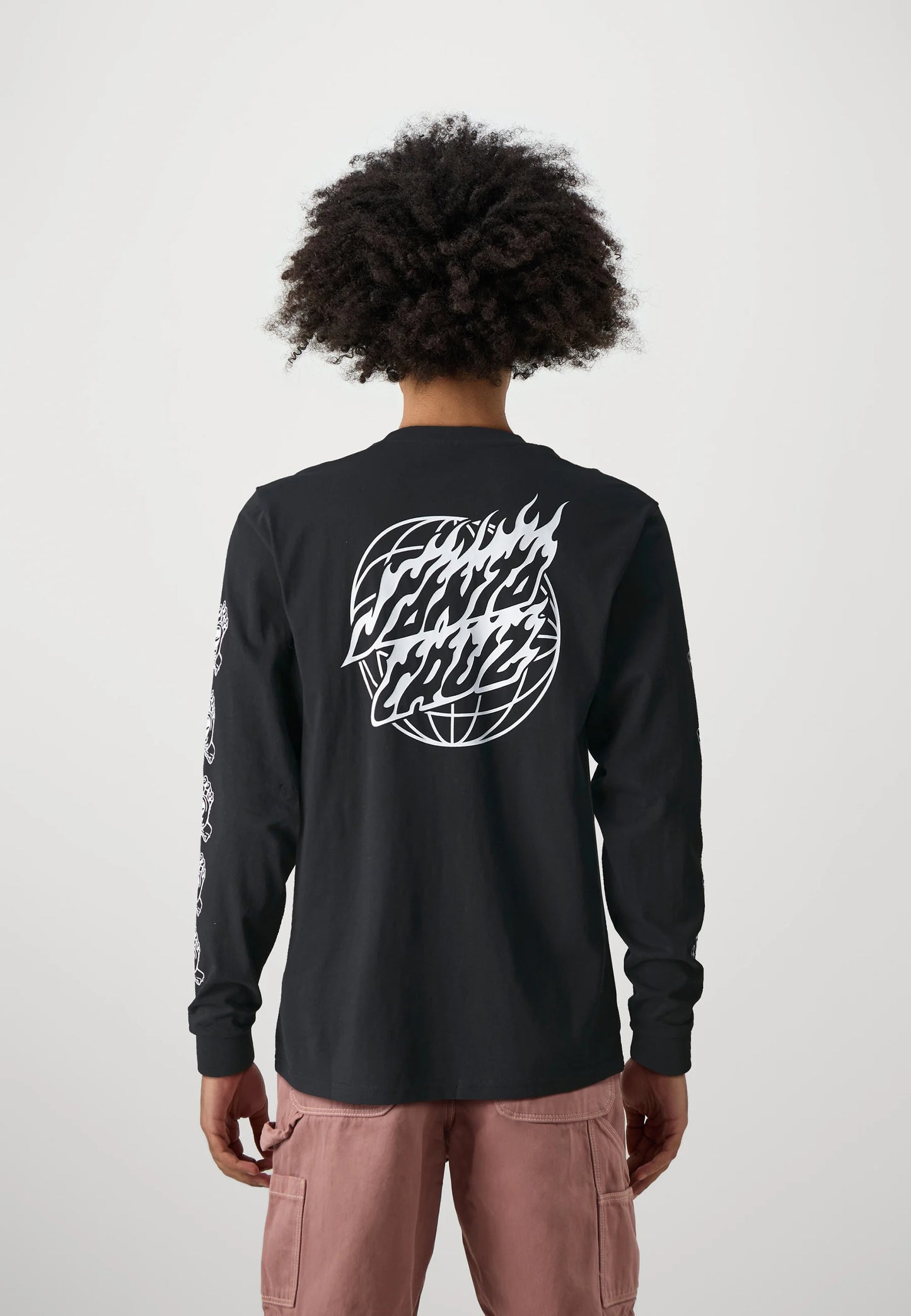 Santa Cruz Sc flame globe longsleeve tee