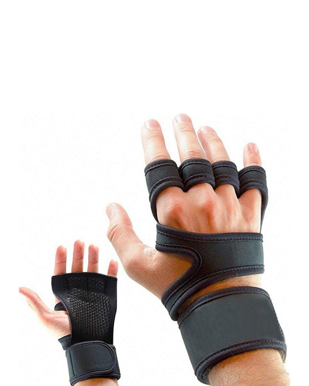 Half finger gym gloves