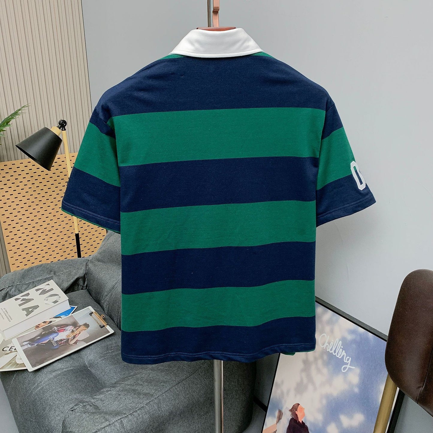 SB rugby polo in green
