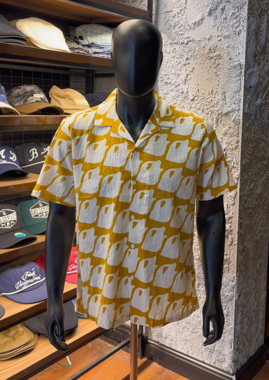Zudio pattern creased revere shirt