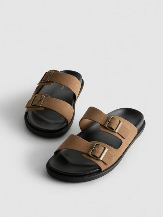 Two-Strap primark Sandals in brown