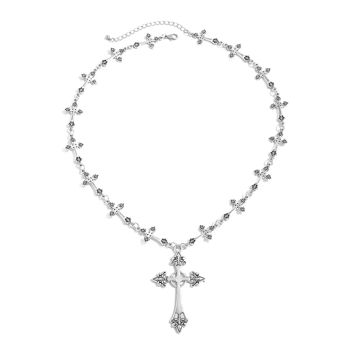 Crucifix pendant necklace