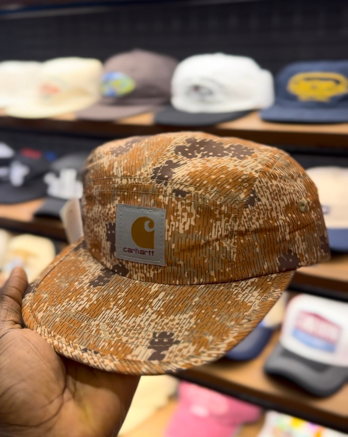 forest camo panel hat