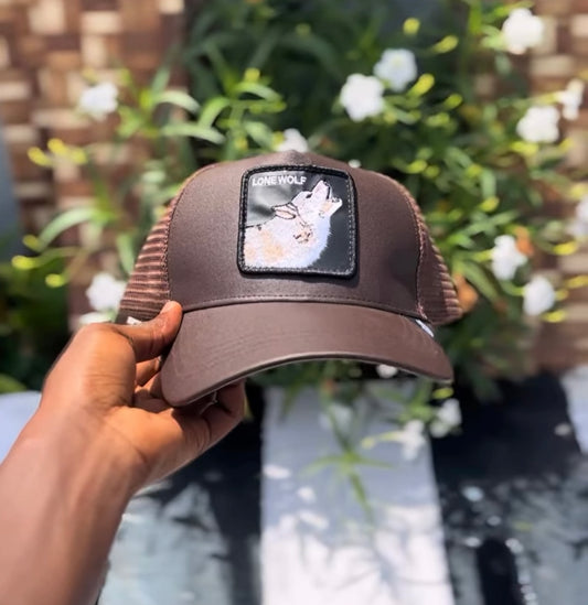 Goorin Bros GB lone wolf tuape trucker in brown