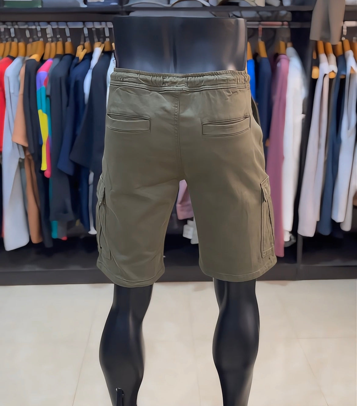 Clockhouse khaki utility short