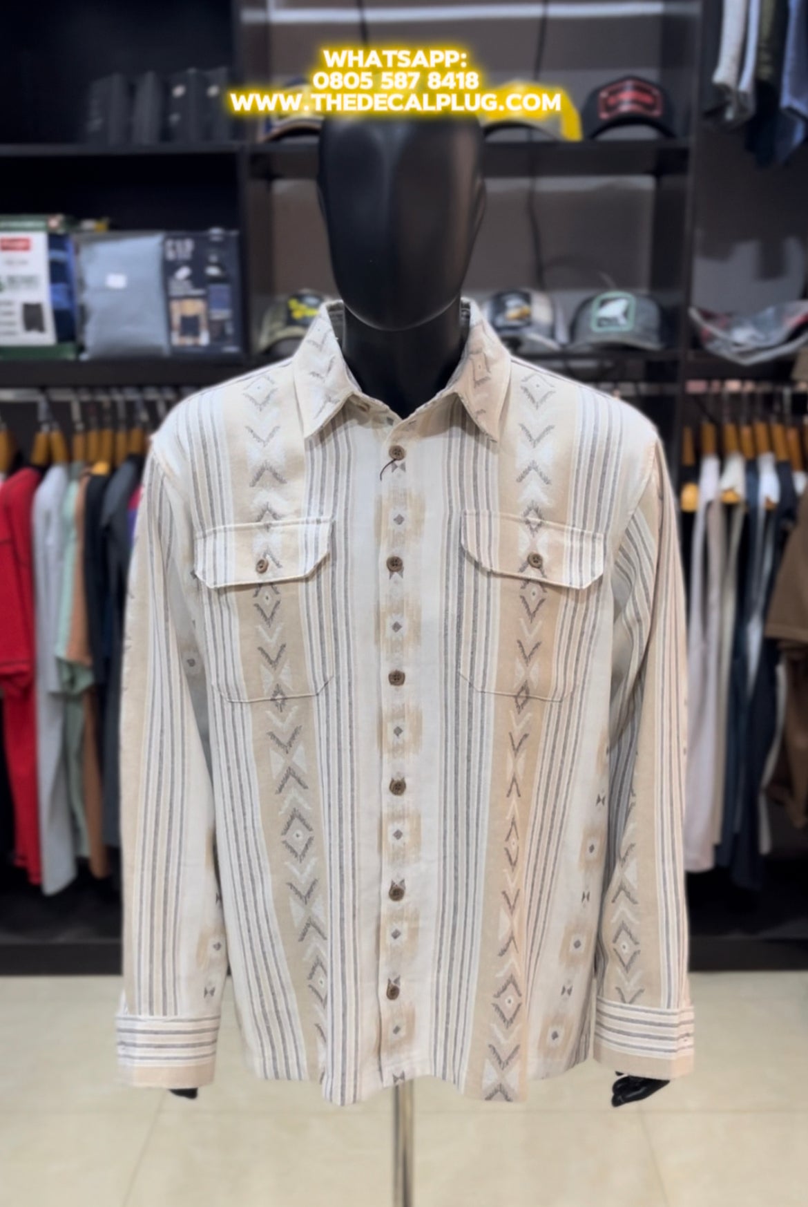 Primark long sleeve pattern shirt