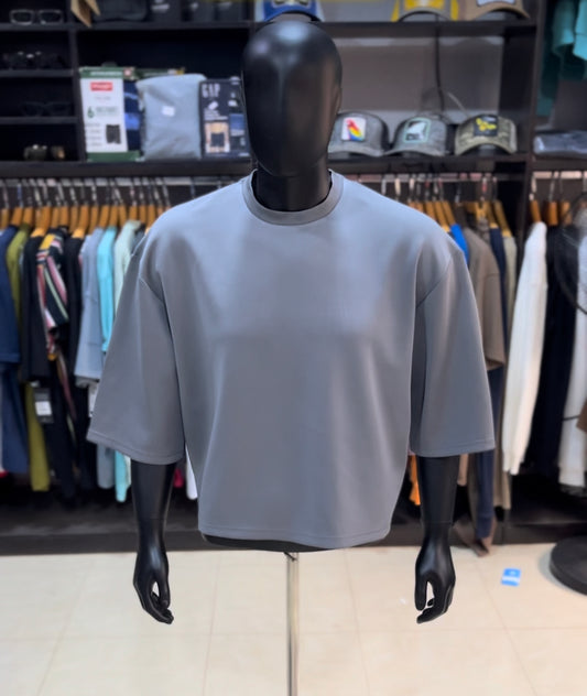 Boohoo crop oversized tee