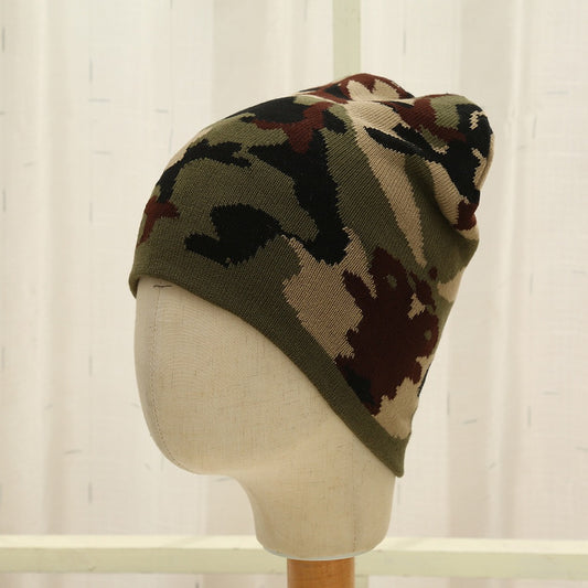 Green camo beanie